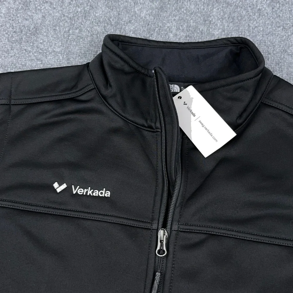 NEW The North Face Ridgewall Softshell Vest Mens XL Black DWR Zip‎ Verkada Logo